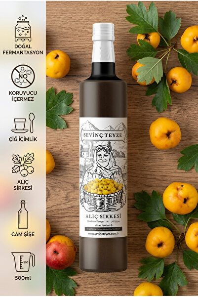 Organik Teyze Sevinç Teyze Doğal Fermantasyon Alıç Sirkesi, Hawthorn Vinegar ...