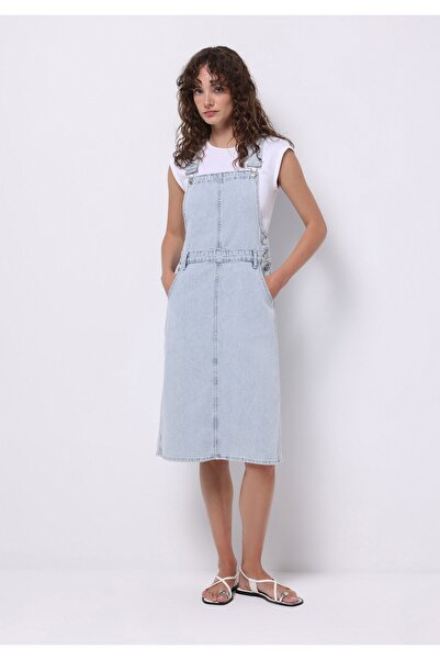 Colin's Regular Fit Flat Women's Blue Ecologic Sleeveless Dress