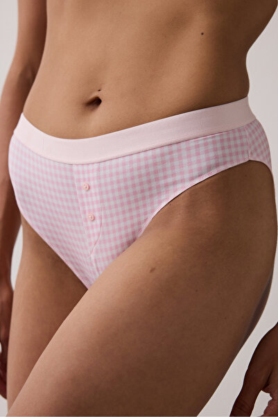 Penti Printed Slip Pembe Külot