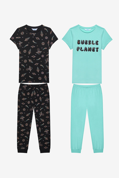 Penti Erkek Çocuk Bubble Pamuklu 2li Çok Renkli Pijama Takımı