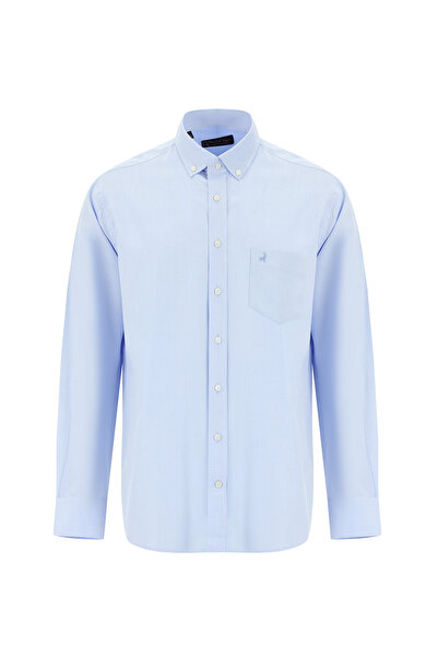 Abdullah Kiğılı Βαμβακερό αθλητικό πουκάμισο με σχέδιο - Μακρύ μανίκι, κανονι...