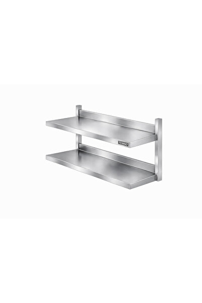 sc sonsesconcept Paslanmaz Duvar Rafı, 2Katlı , 190x30x50