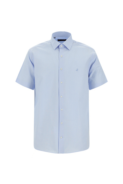Kiğılı Short Sleeve Regular Fit Patterned Cotton Shirt