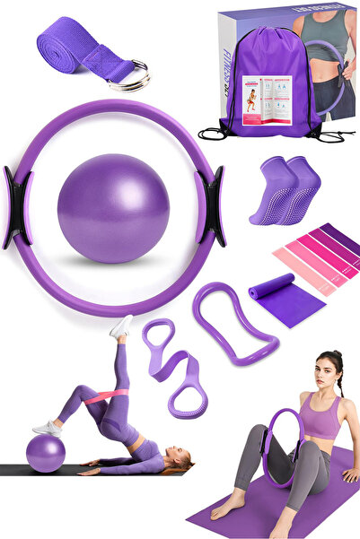 Selirxy Pilates Ring Equipment Set, Home Pilates Kit, 13’’ Magic Ring, Pilate...