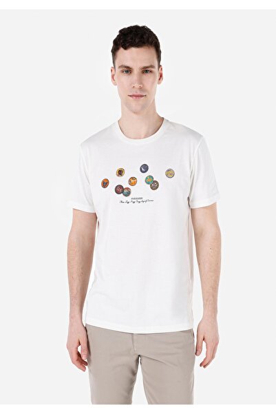 Colin's تيشيرت رجالي أبيض - بأكمام