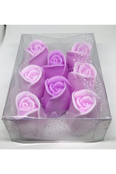 Dolce Kokulu Süs Sabun - Gül 8 Adet ( Kutu 13cm*10cm ) - Gül 5cm