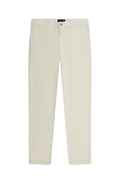 Abdullah Kiğılı 4 Drop Relaxed Fit Rahat Kesim Lyocell Karışımlı Kanvas / Chi...