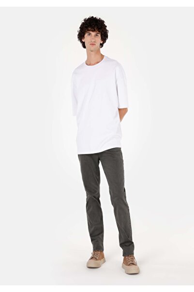 Colin's Pantaloni verzi pentru bărbați, cu talie medie, cu picioare drepte