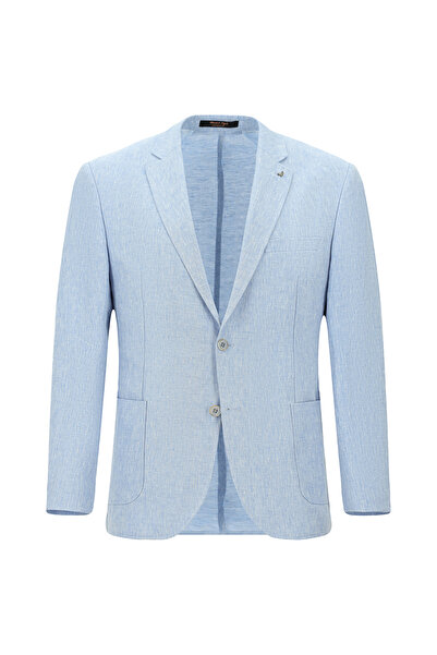 Abdullah Kiğılı 6 Drop Regular Fit Standard Cut Sports Linen Jacket