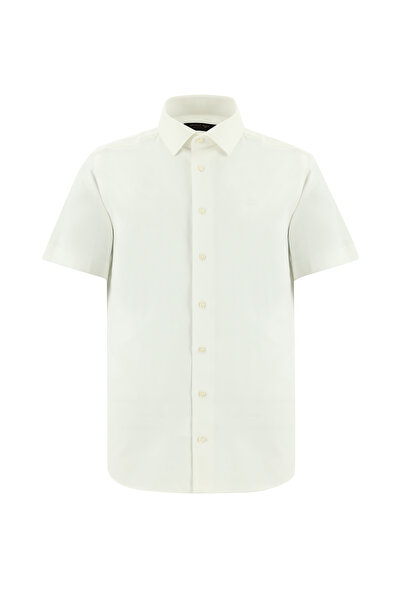 Abdullah Kiğılı Cămașă din bumbac slim cu mânecă scurtă