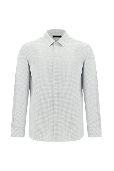 Abdullah Kiğılı Μακρυμάνικο κλασικό καρό βαμβακερό πουκάμισο