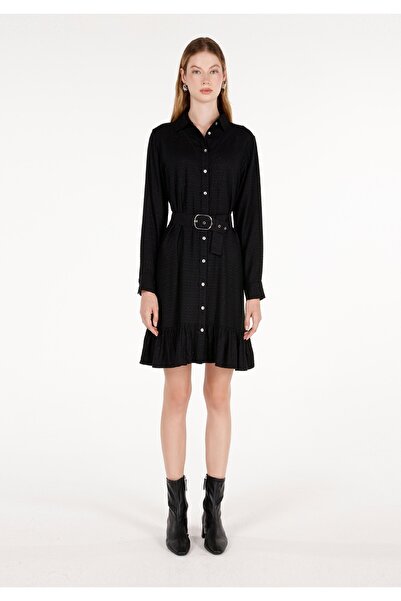 Colin's فستان نسائي أسود بقصة عادية