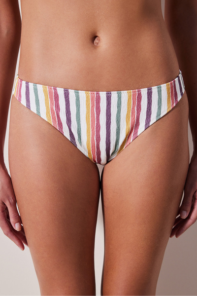 Penti Partea de jos de bikini multicoloră texturată Kofi Slip