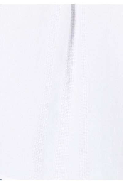 Colin's قميص نسائي أبيض بأكمام طويلة ورقبة قميص عادية