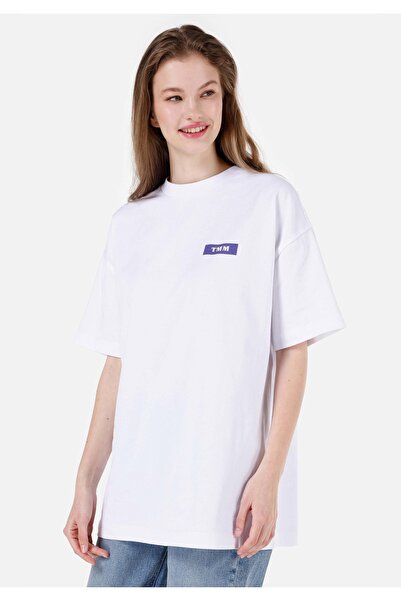 Colin's Tricou cu slogan Lilseb alb UNISEX