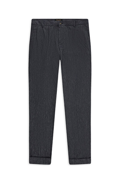 Abdullah Kiğılı 6 Drop Regular Fit Standard Cut Με σχέδιο Λινό Μείγμα Με σχέδ...