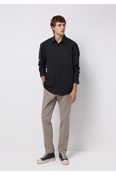 Colin's بنطال بيج للرجال ذو قصة عادية وخصر متوسط ​​وأرجل مستقيمة