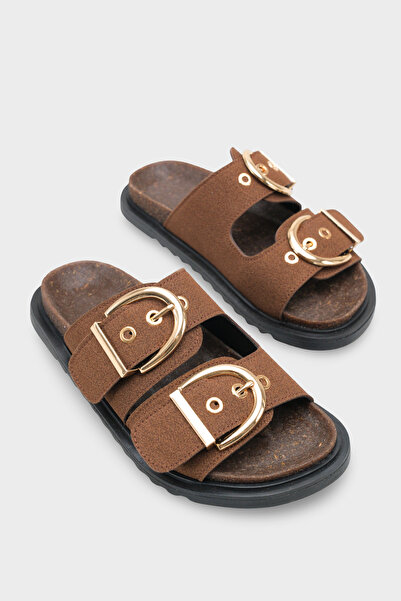 Capone Outfitters Zelda Flat Heels Μεταλλική αγκράφα τεμαχίων Comfort για γυν...