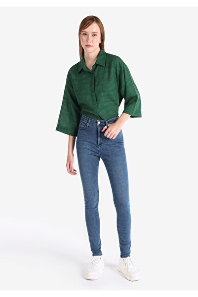 Colin's Skinny Fit, talie înaltă, pantaloni skinny pentru femei, indigo