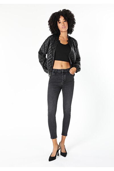 Colin's Pantaloni skinny din denim pentru femei, cu talie medie, cu picioare ...