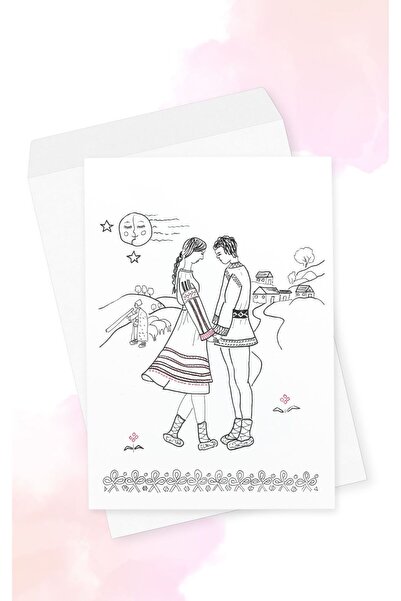 MargotshopArt Felicitare, Noapte de vara, 5 buc, 15 x 21 cm