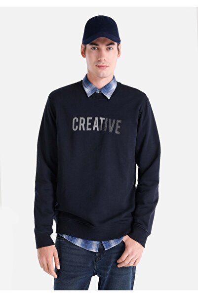 Colin's سويت شيرت رجالي ذو قصة عادية باللون الكحلي