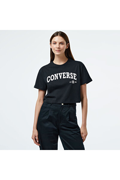 Converse Collegiate Gold Kadın Siyah T-Shirt