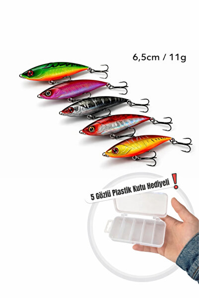 Arkhelais Rapala 6.5 cm 11 gr Yapay Balık Yemi 5’li Paket – Spin Olta Uyumlu