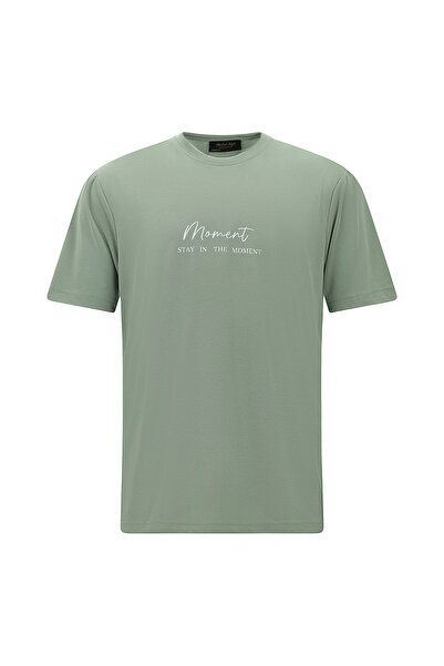 Abdullah Kiğılı Велосипедна комір Slim Fit вузький крій з принтом T-shirt