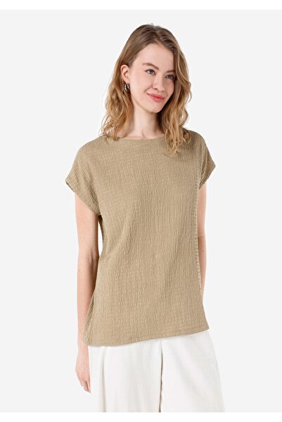 Colin's Tricou cu mânecă scurtă pentru femei cu decolteu normal Cl 1067946