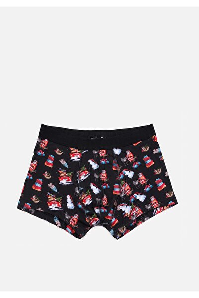 Colin's Сучасні чорні боксери з принтом для чоловіків