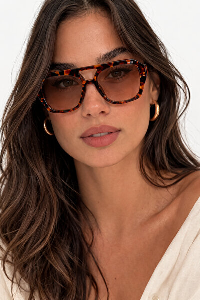 CLAREX Vera Tortoise Mink Glass Unisex Sunglasses