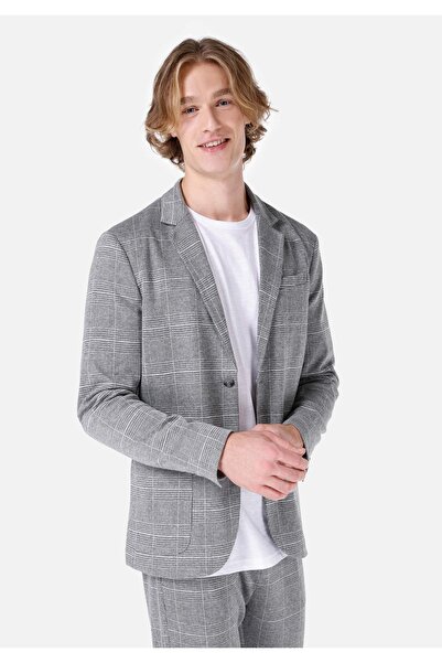 Colin's Slim Fit Erkek Gri Ceket