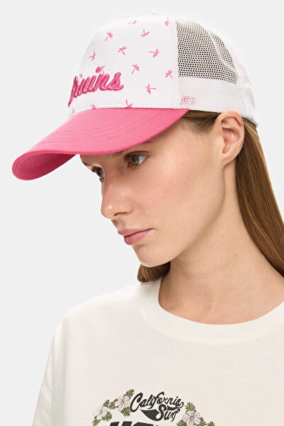 UCLA Καπέλο μπέιζμπολ ROXY Candy Pink με διχτυωτό κέντημα Unisex
