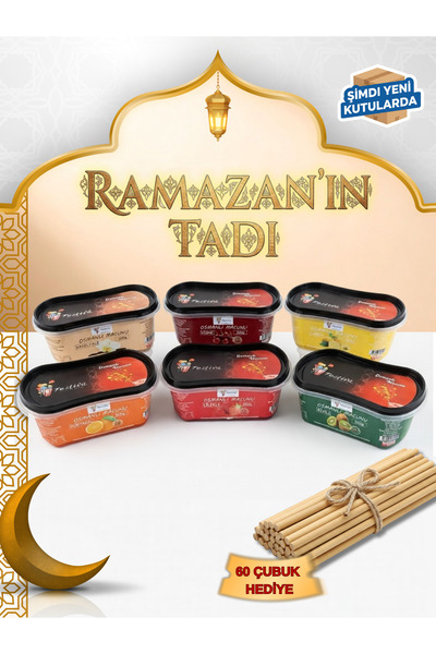 Festiva Osmanlı Macunu Hazır Seti 6 Çeşit 300gr. Meyveli Vanilya Dahil - 60 A...