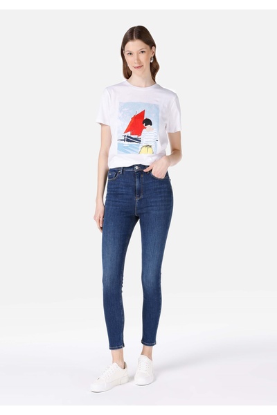 Colin's Skinny Fit Kadın Koyu İndigo Denim Jean Pantolon