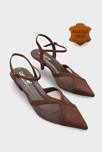 Capone Outfitters Kathryn piele naturală cu căptușeală Pantofi de damă cu vâr...