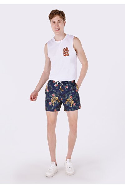 Colin's Regular Fit Baskılı Erkek Çok Renkli Deniz Şortu