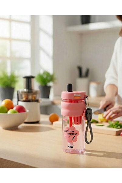H2O Tritan Detoks Matara 800 ml Pembe