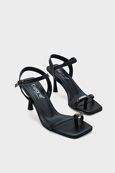 Capone Outfitters Sandale Cindy pentru damă, cu toc cu vârf tocit, cu curele ...