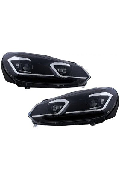 autogp Vw golf 6 ön far lambası j led bi-xenon mercekli 2008 / 2013