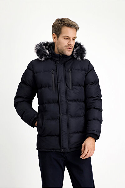 Kiğılı Αθλητικό πουπουλένιο παλτό με γούνινη κουκούλα