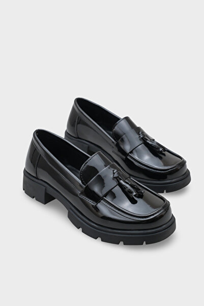 Capone Outfitters Loafer pentru femei Elga Trak Sole cu ciucuri