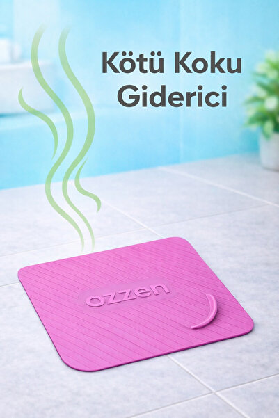 ozzen PEMBE Kötü Koku Böcek Önleyici Silikon Mat Banyo Mutfak Lavabo Balkon G...