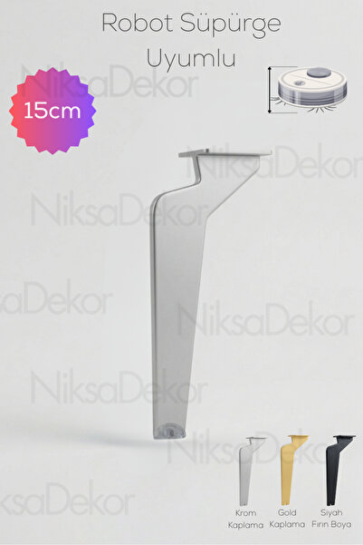NİKSA METAL 15cm-Modern Metal Ayak-TV Ünitesi Ayağı-Koltuk Ayağı-Kanepe Ayağı...