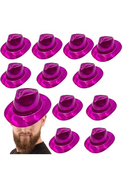 partidolu Фуксія Рожевий Ковбойський Стиль Пластиковий Капелюх для Вечірки дл...