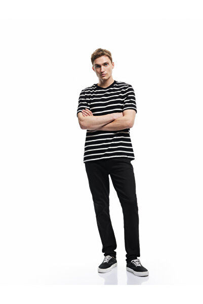 Koton - Brad Jean Slim Fit Czarne Męskie 5SAM40061ND