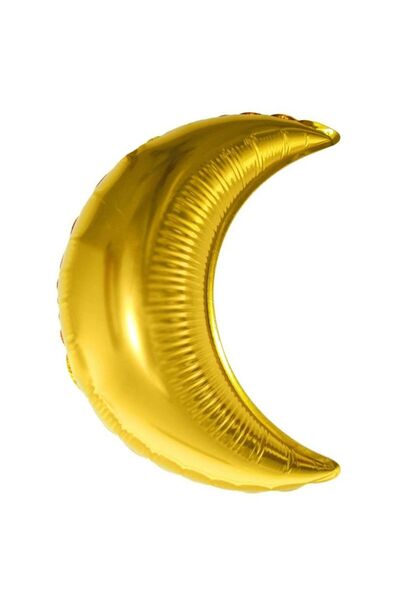 partidolu بالون فويل ذهبي اللون على شكل نصف هلال 57 سم رمضان