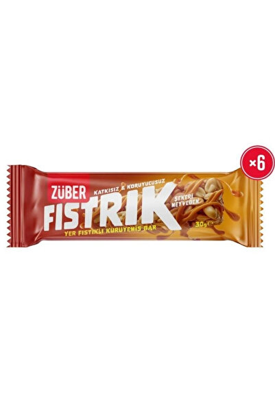 Züber Fıstrık Yer Pistachio Nut Bar 30g X 6 Pieces