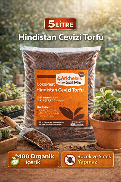 Arkhelais Hindistan Cevizi Torfu - Cocopeat – Sülük, Salyangoz, Sürüngen, Amf...